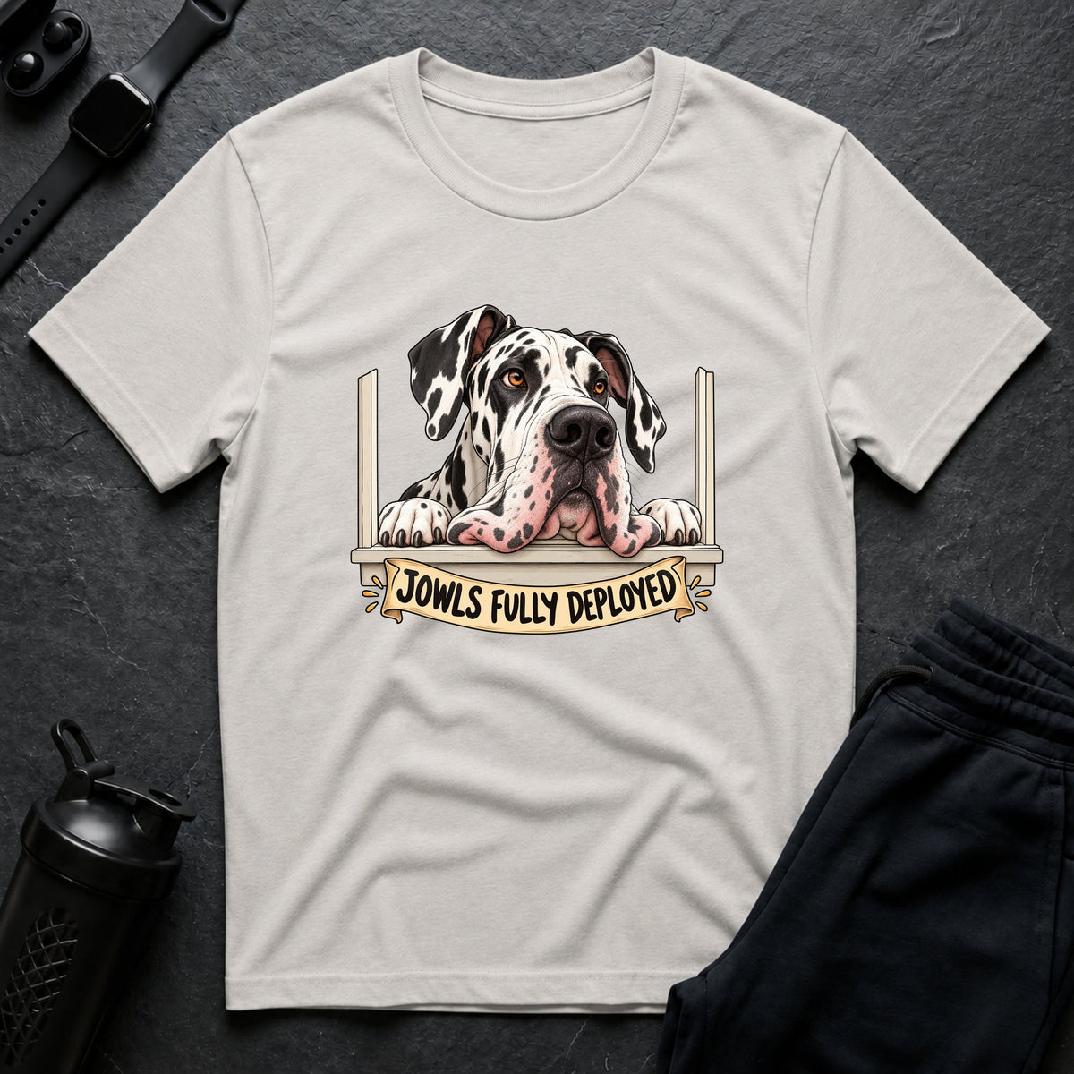 Jowls Fully Deployed – Great Dane T-Shirt