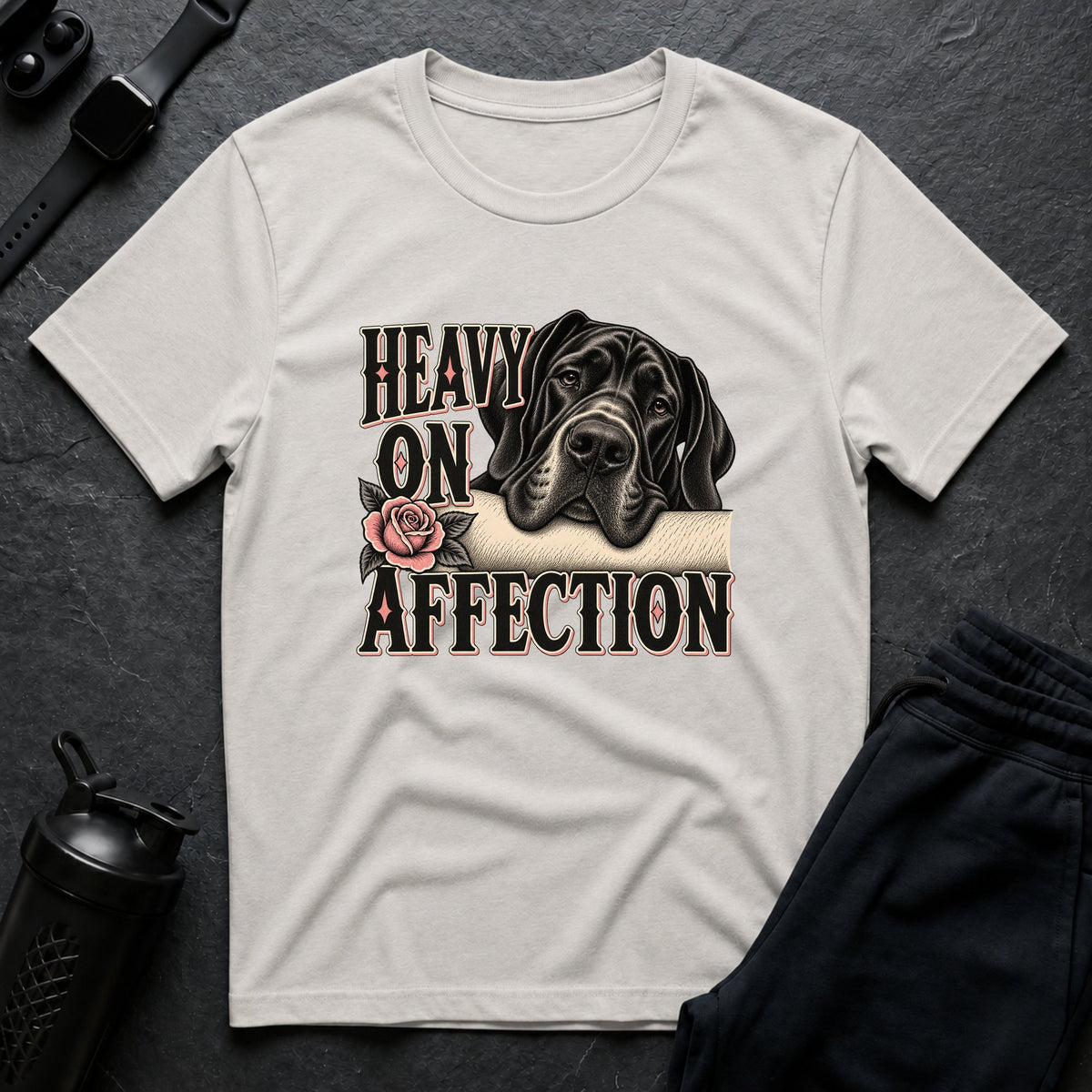 Heavy On Affection – Great Dane T-Shirt