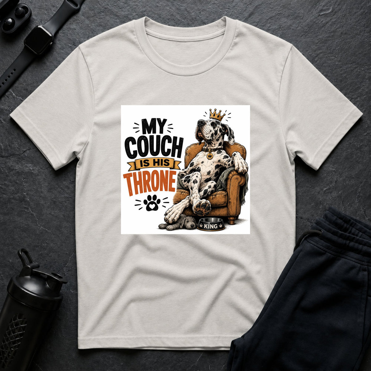 Couch Throne – Great Dane T-Shirt