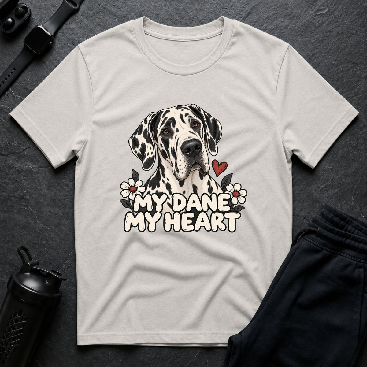 My Dane Heart – Great Dane T-Shirt
