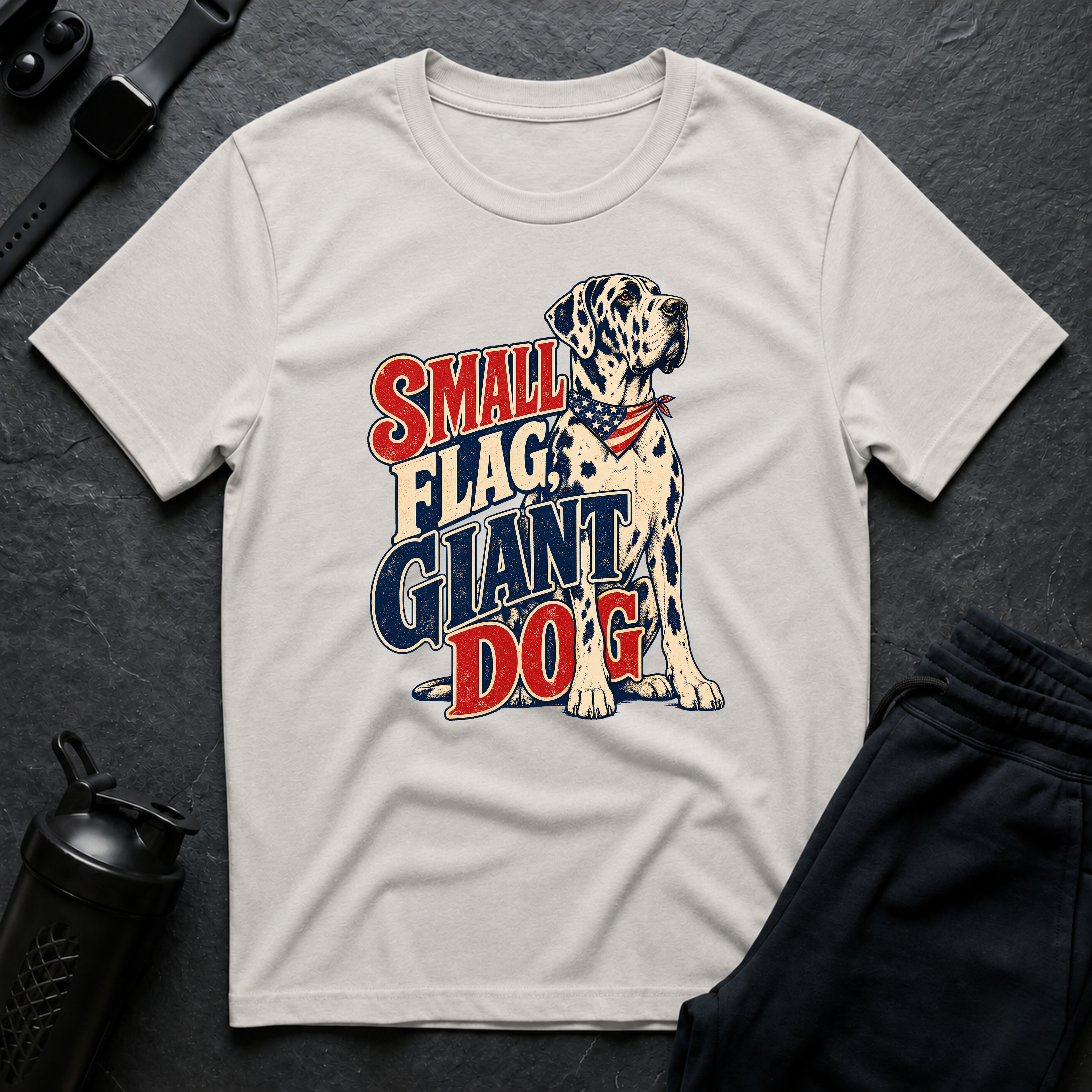 Small Flag Giant Dog