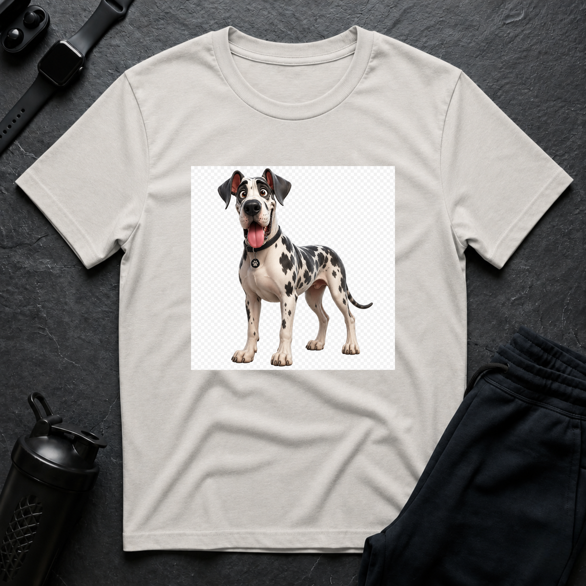 Happy Dalmatian – Great Dane T-Shirt
