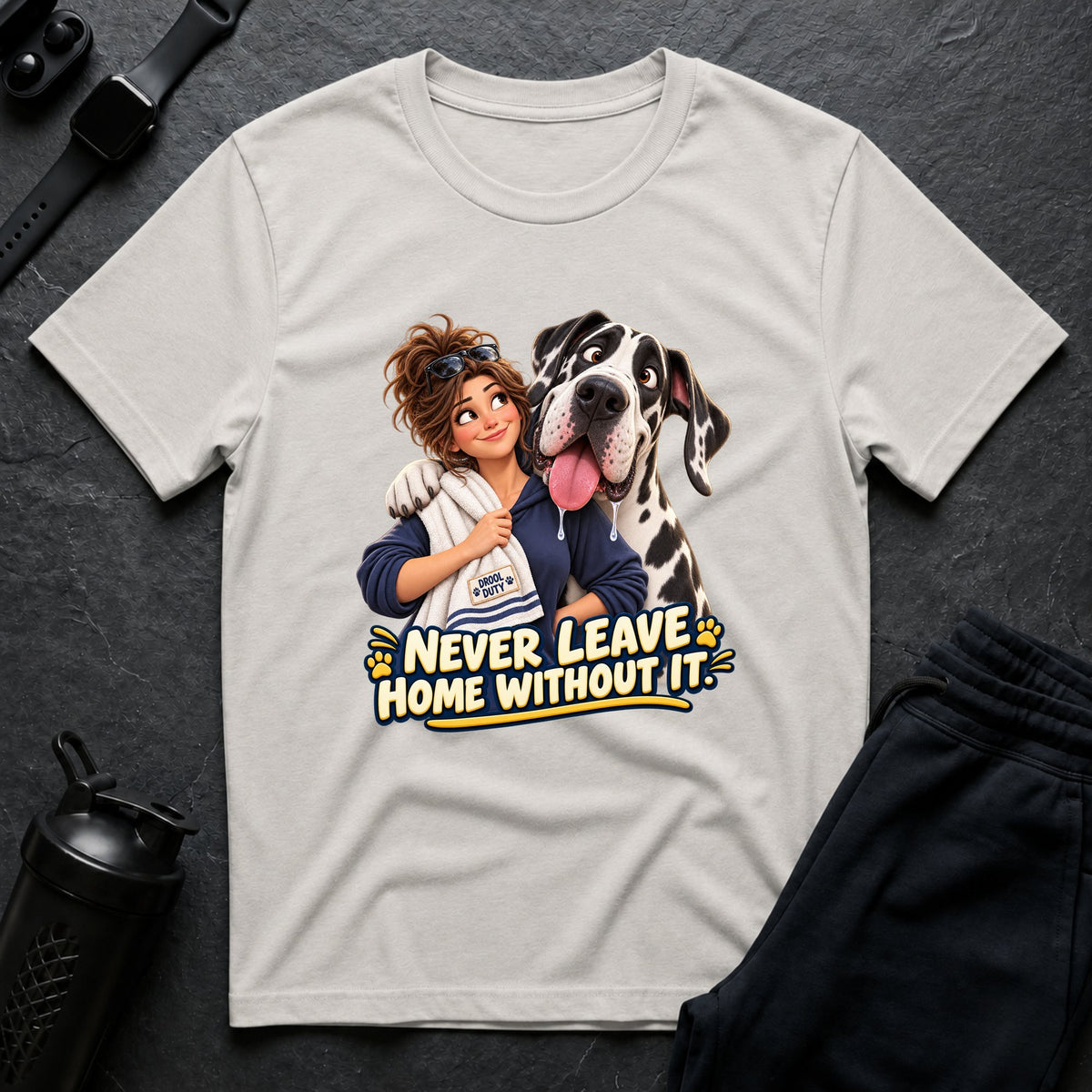 Drool Duty Duo – Great Dane T-Shirt