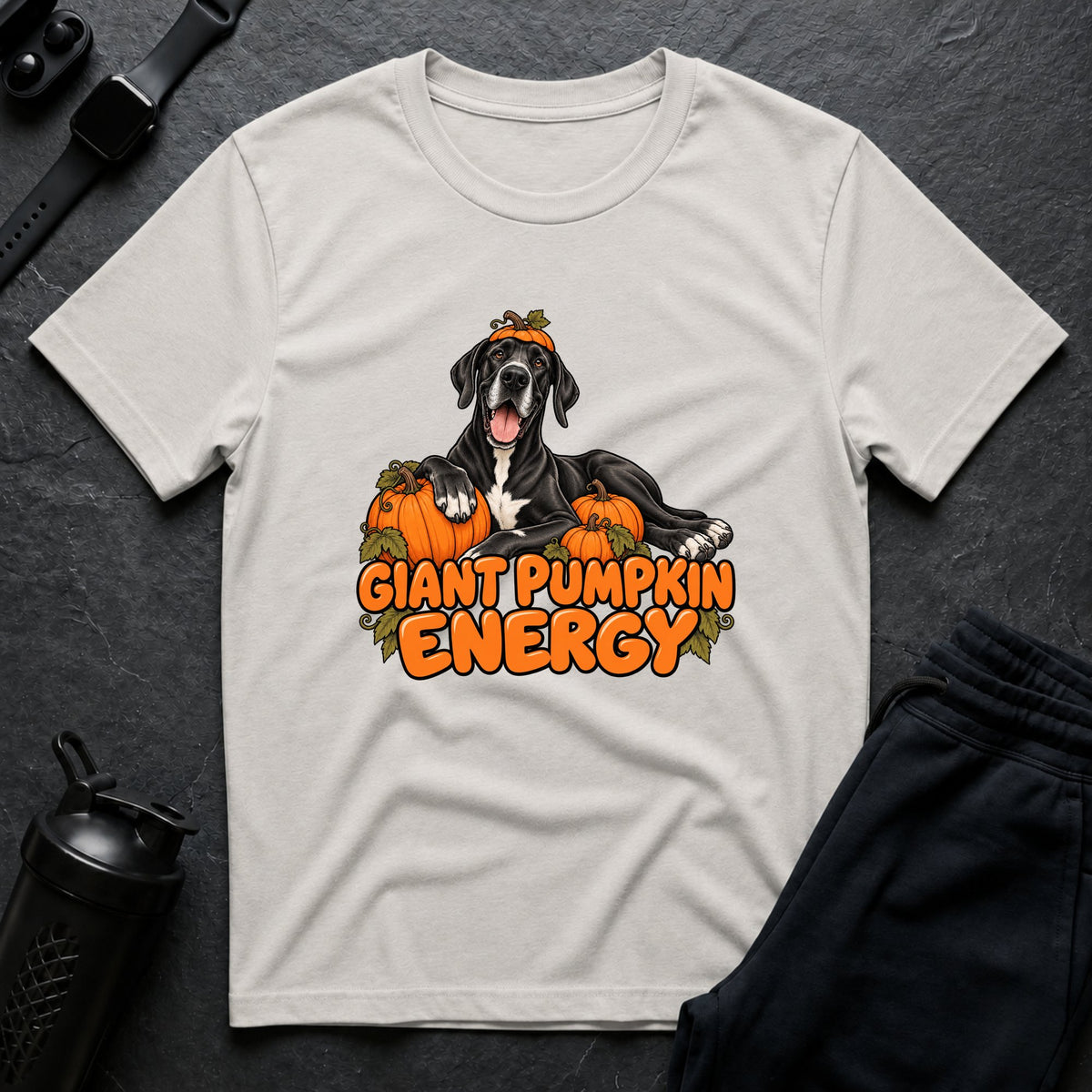 Giant Pumpkin Energy – Great Dane T-Shirt