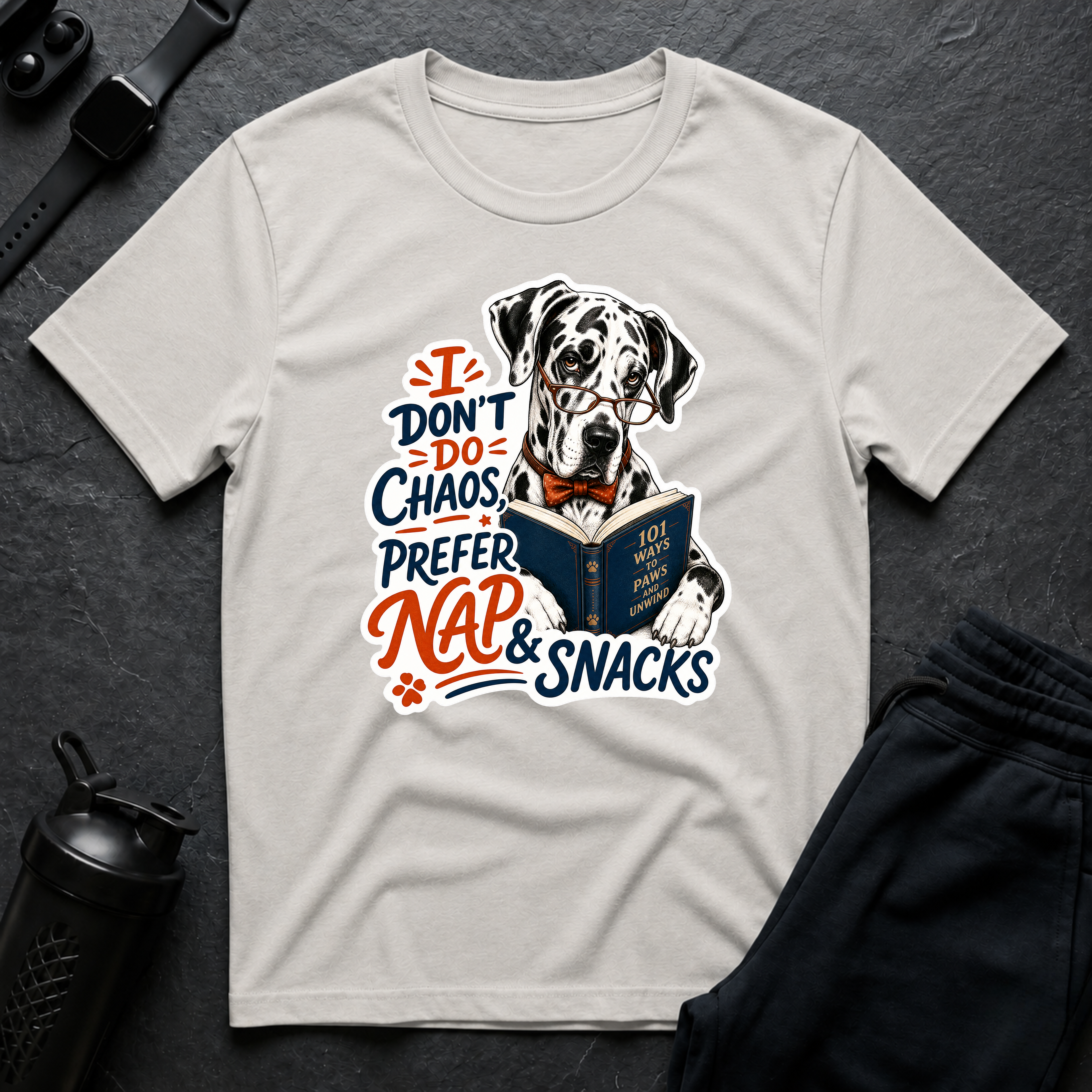 Paws Nap Snacks Tee