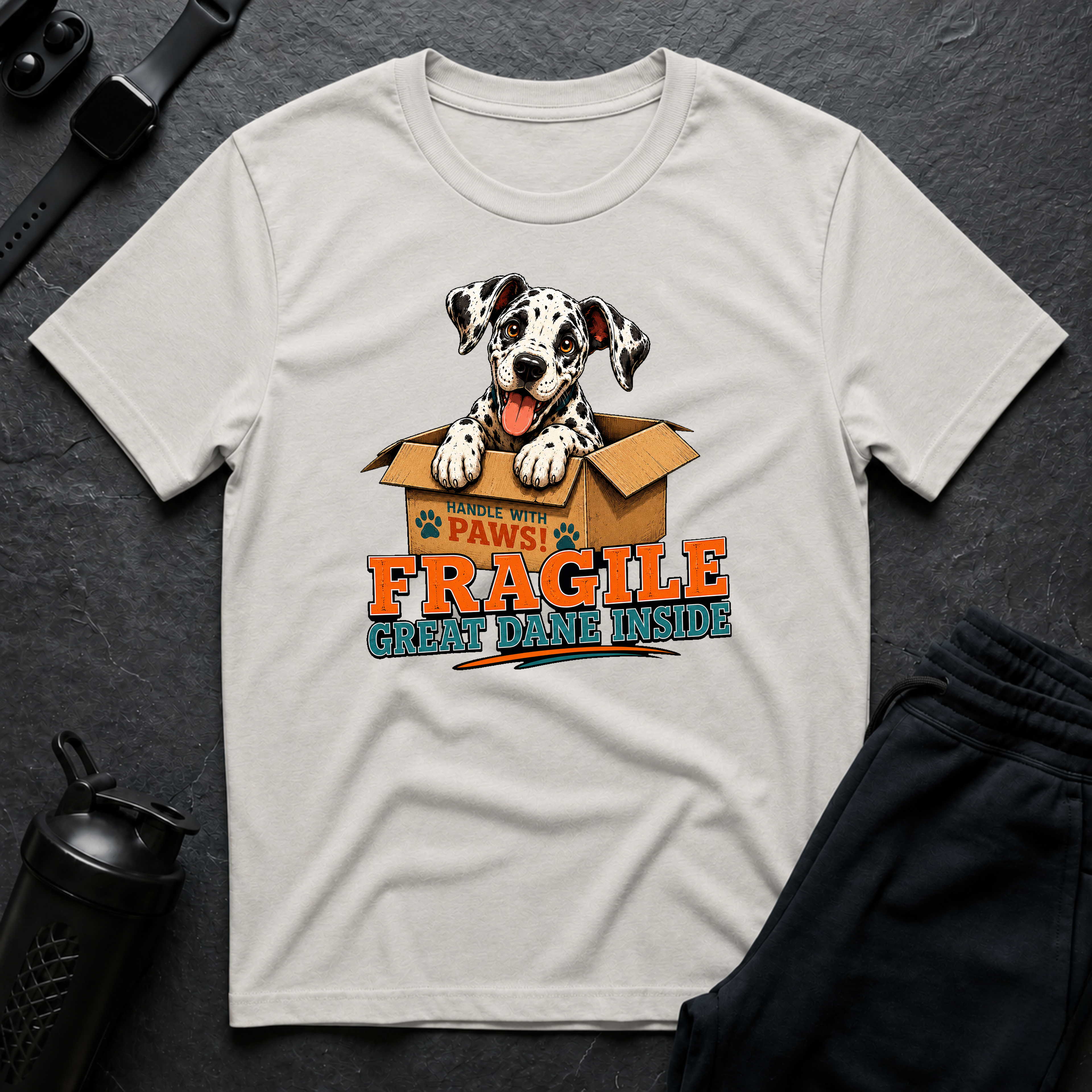 Fragile Great Dane Inside