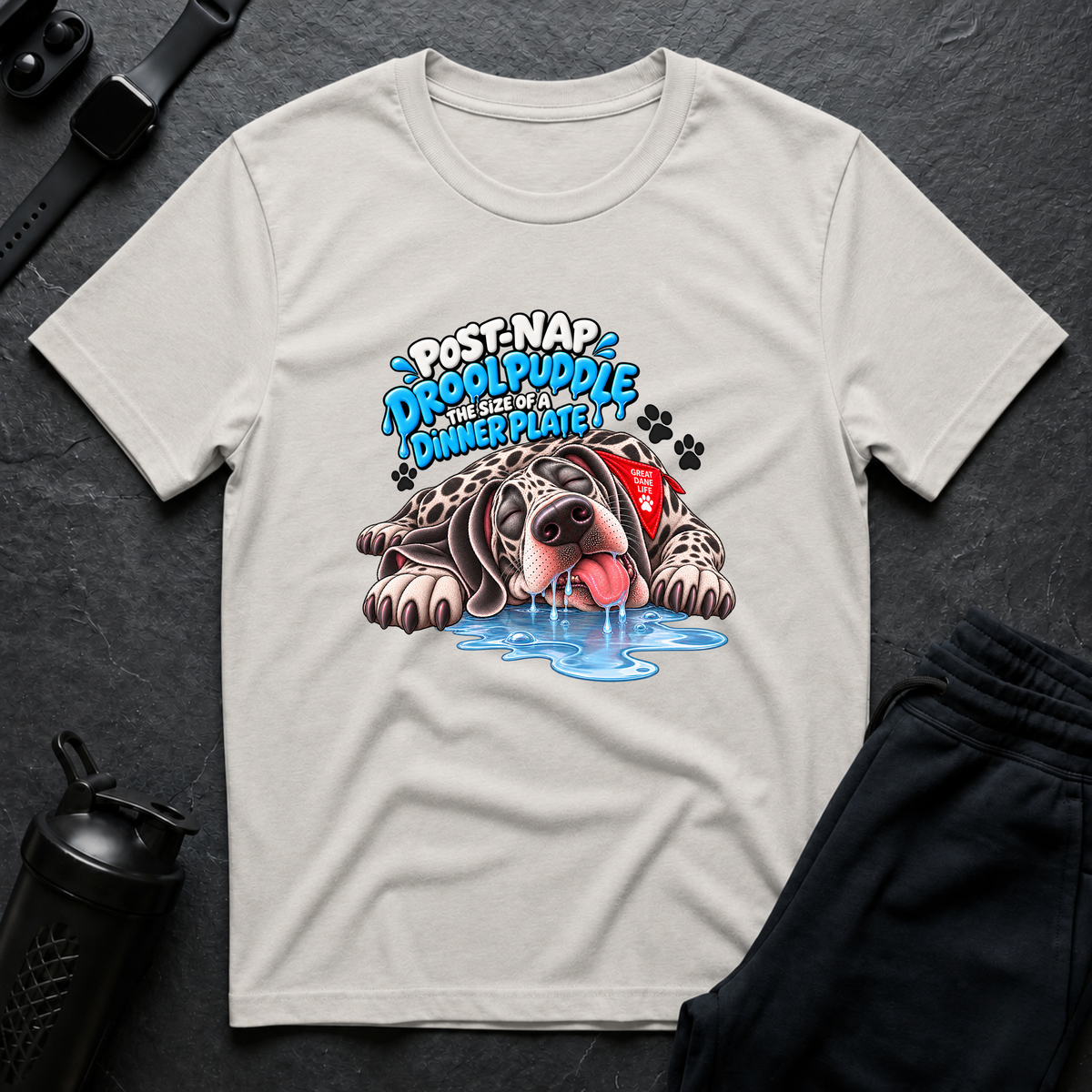 Drool Puddle – Great Dane T-Shirt