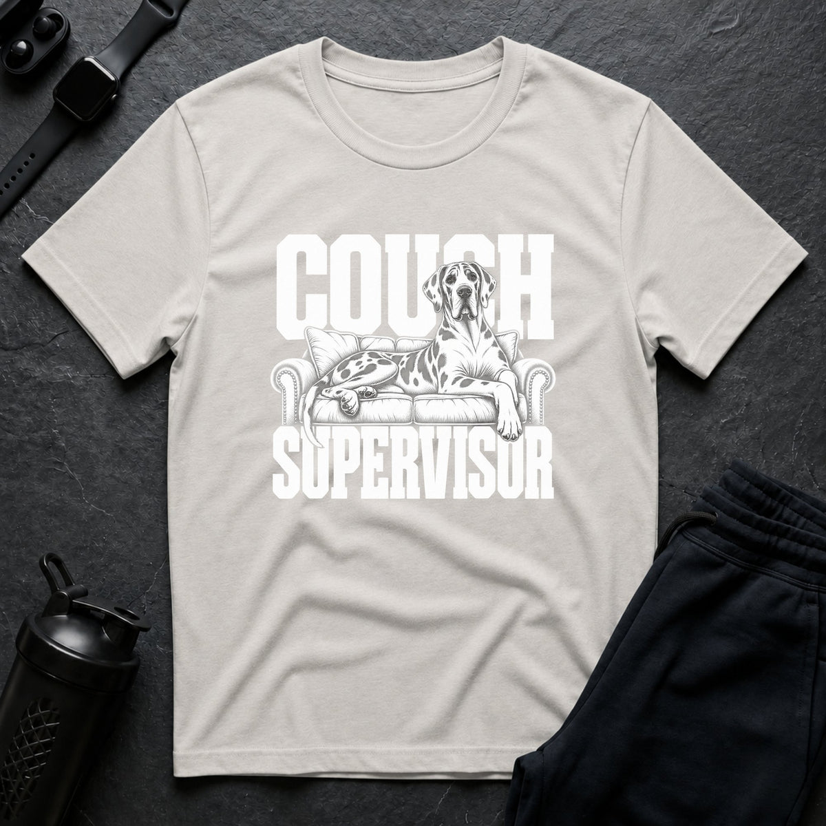Couch Supervisor – Great Dane T-Shirt