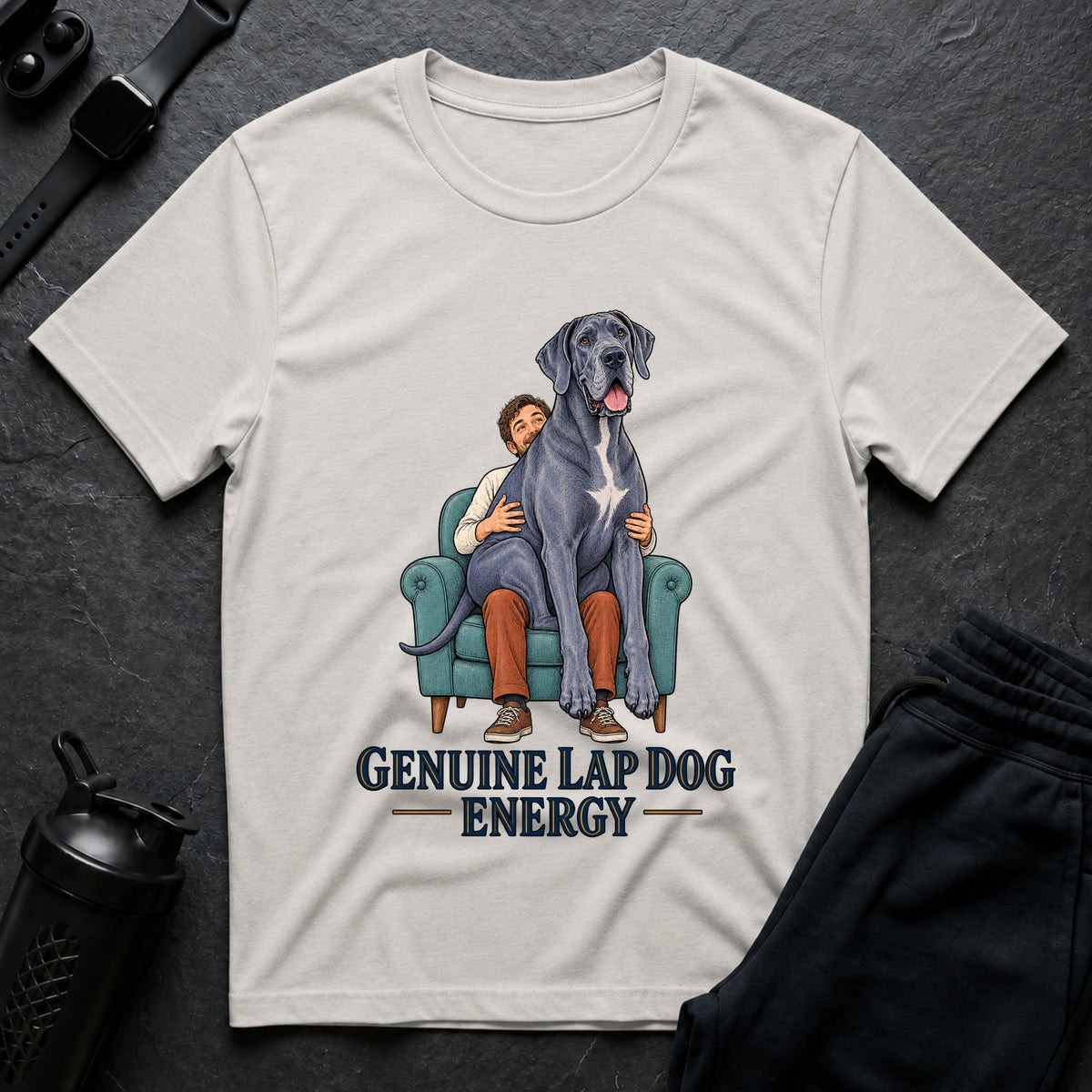 Genuine Lap Dog – Great Dane T-Shirt