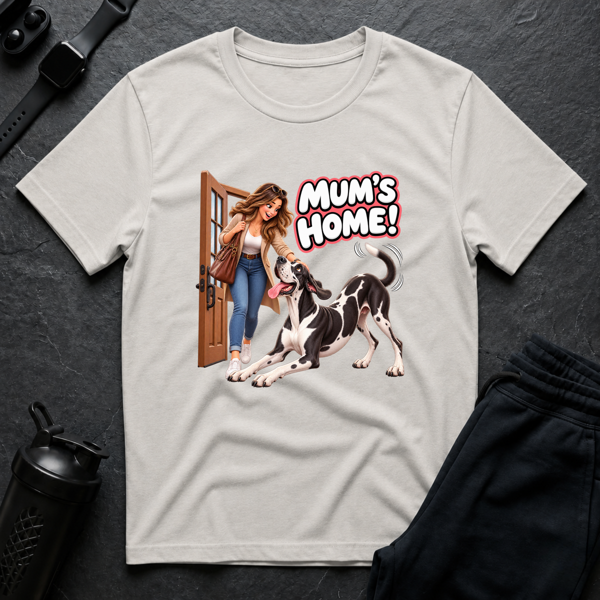 Mum's Home – Great Dane T-Shirt