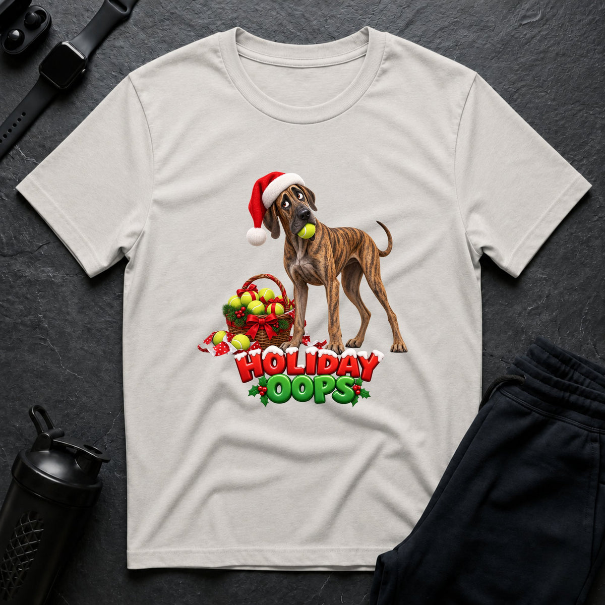 Santa's Playful Pup