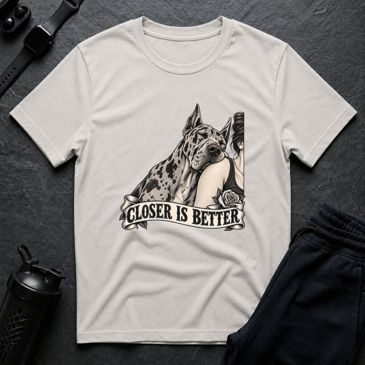 Closer Is Better – Great Dane T-Shirt