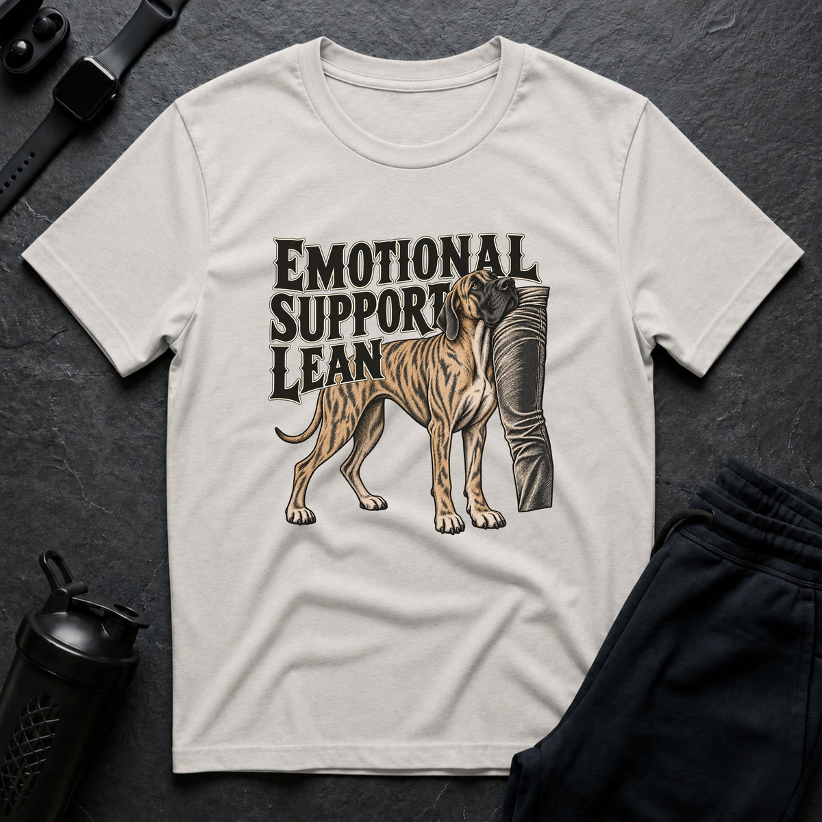 Emotional Support Lean – Great Dane T-Shirt