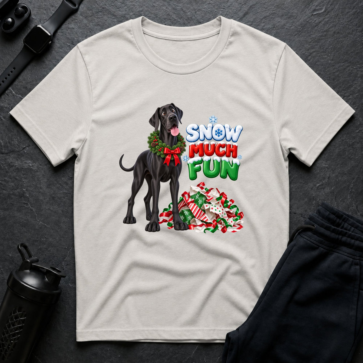 Winter Woofs – Great Dane T-Shirt