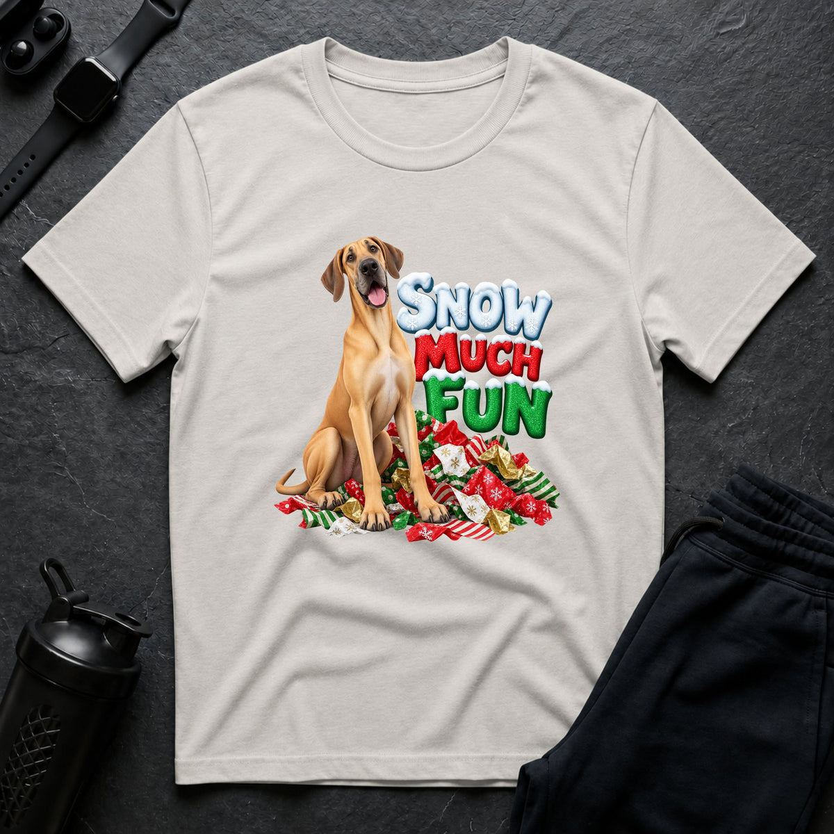Festive Paws Bliss – Great Dane T-Shirt