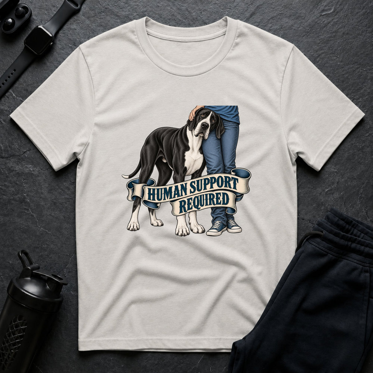 Human Support – Great Dane T-Shirt
