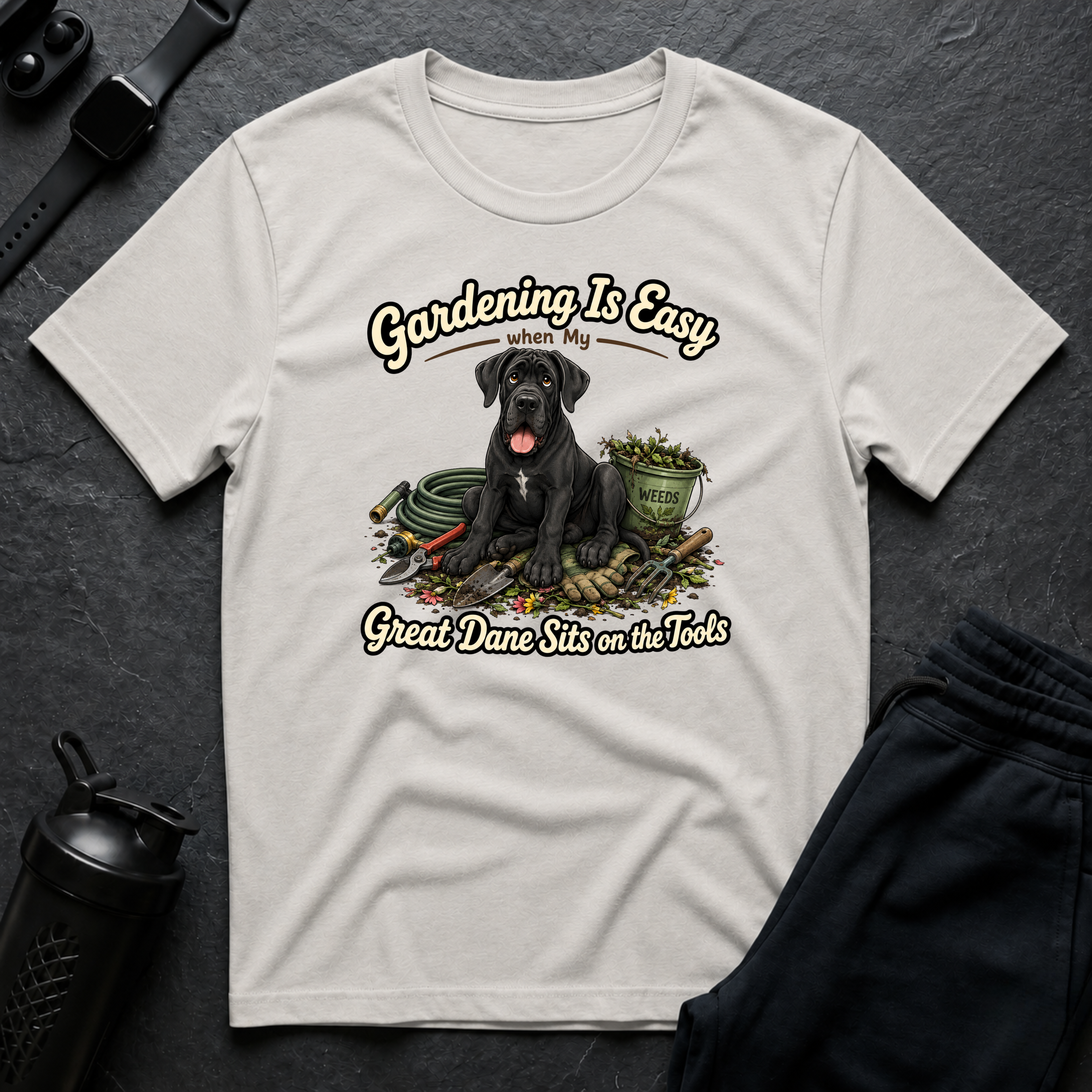 Great Dane Gardening Helper