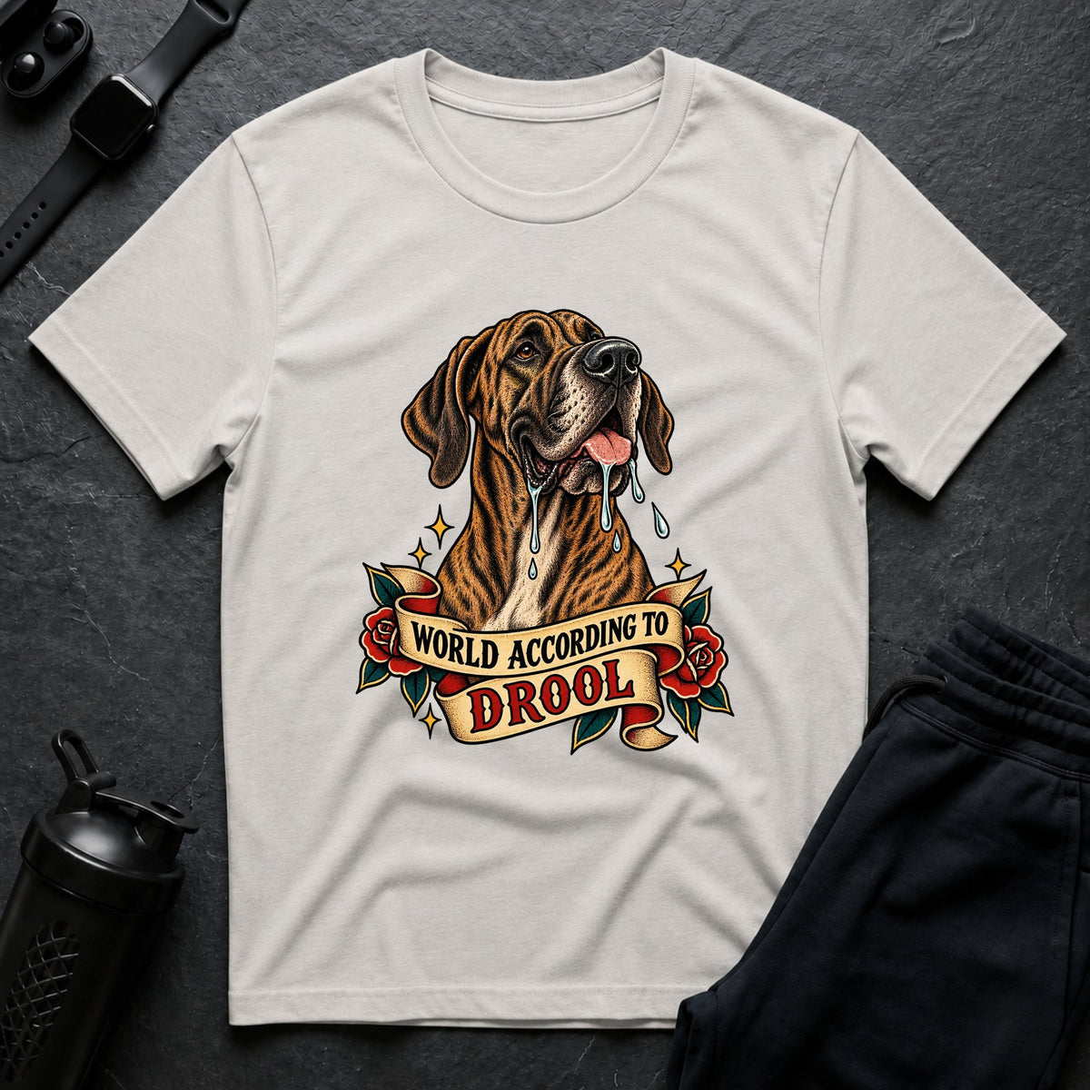 World According Drool – Great Dane T-Shirt