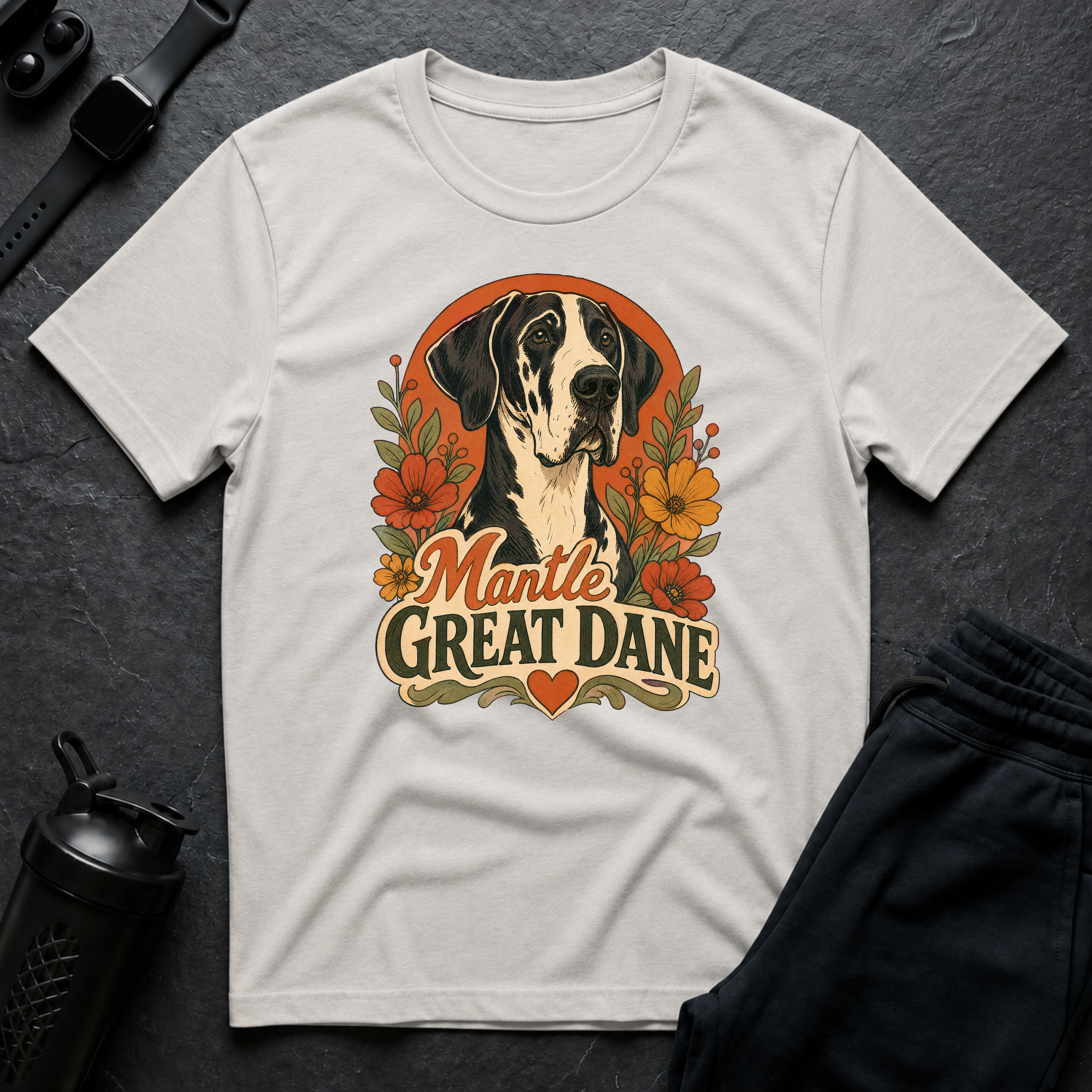 Mantle Great Dane Blossoms