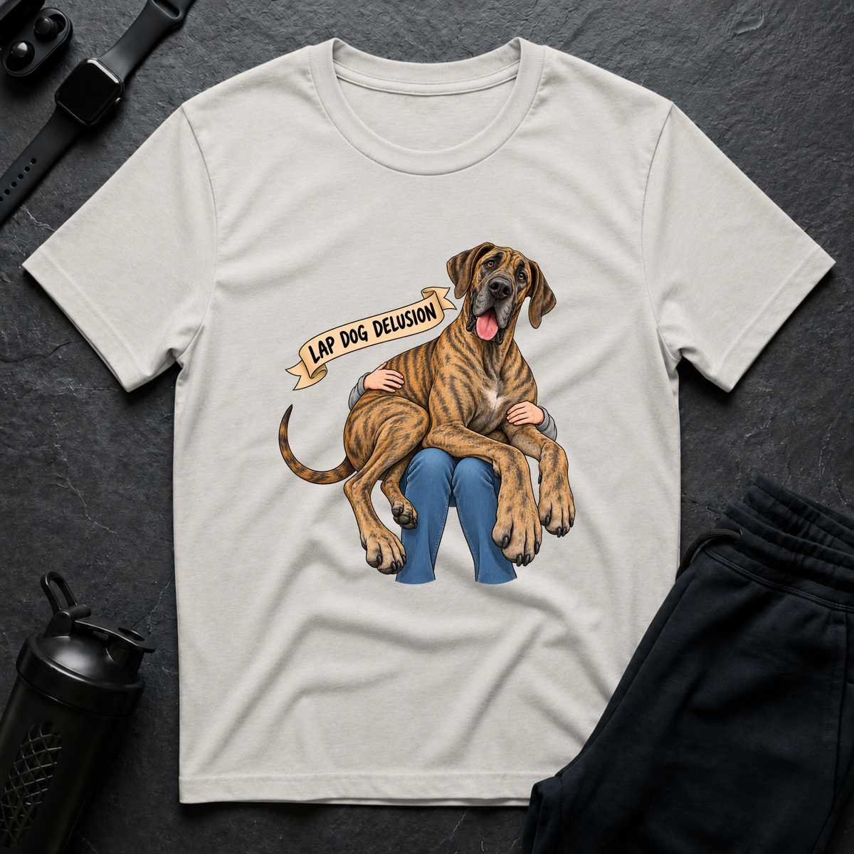 Lap Dog Delusion – Great Dane T-Shirt