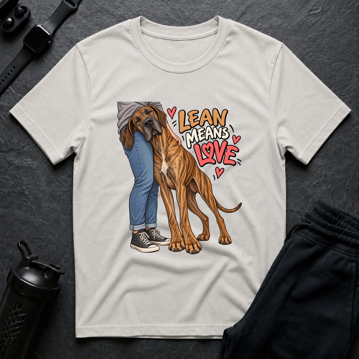 Lean Means Love – Great Dane T-Shirt
