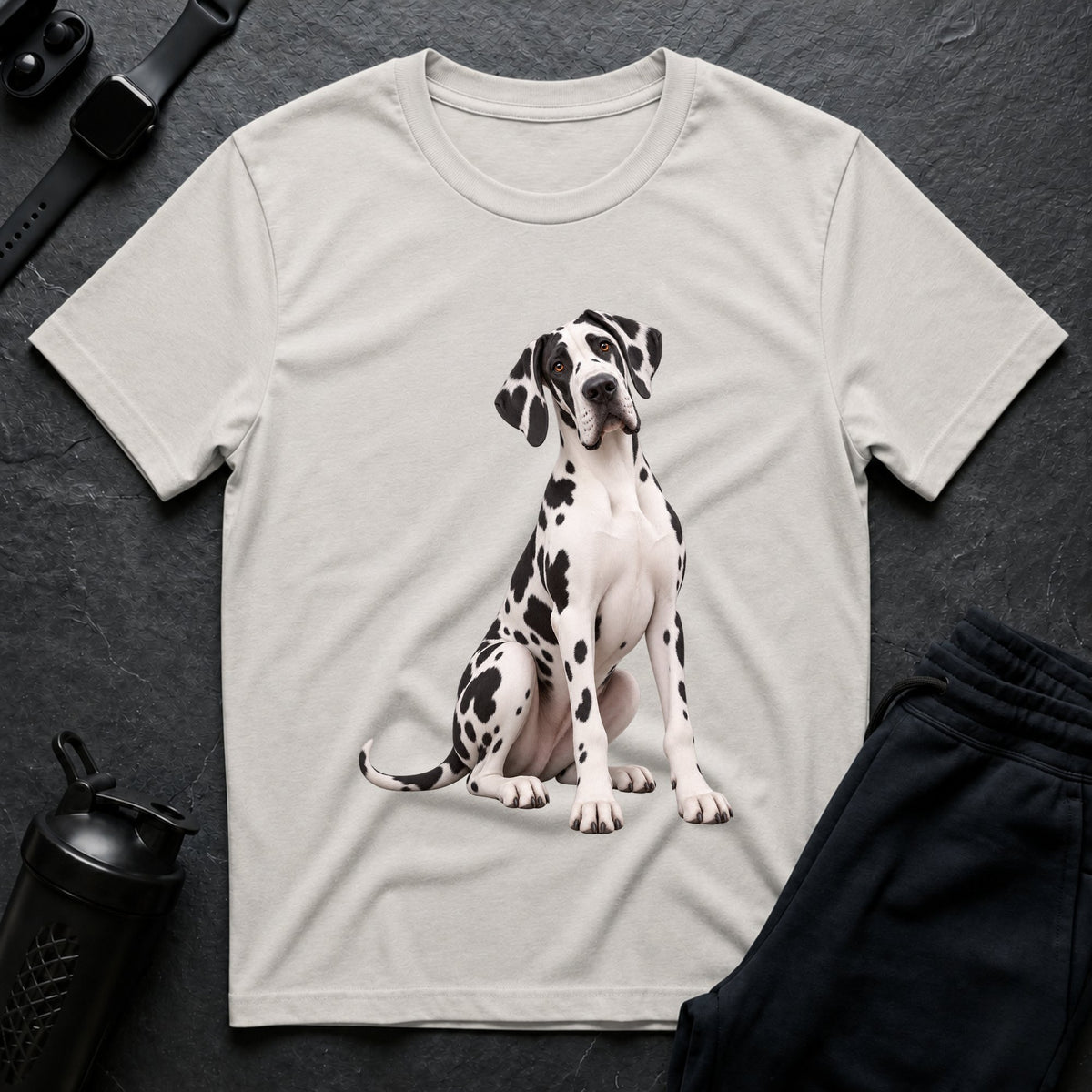 Harlequin Dane Portrait – T-Shirt