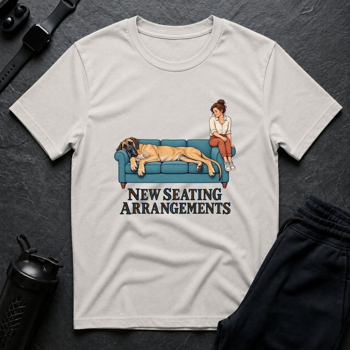 Cozy Couch Companions – Great Dane T-Shirt