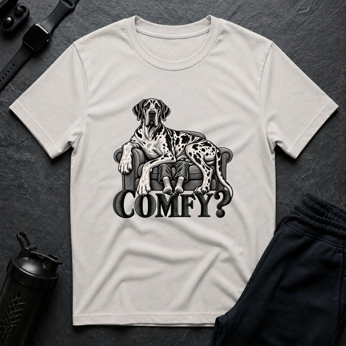 Comfy Couch – Great Dane T-Shirt