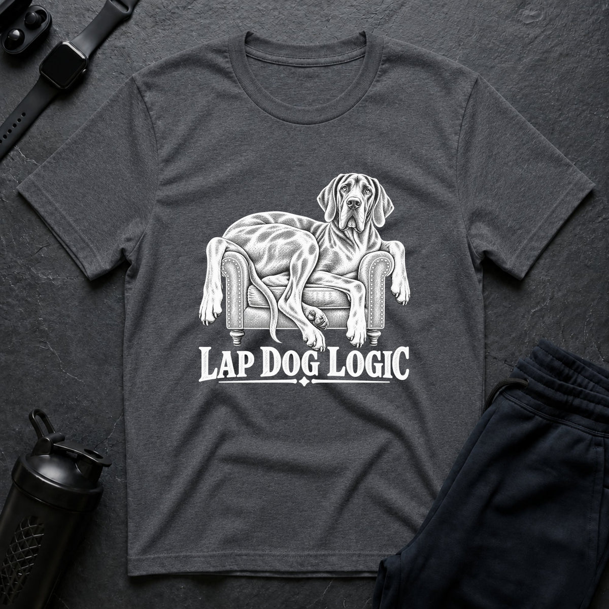 Lap Dog Logic – Great Dane T-Shirt