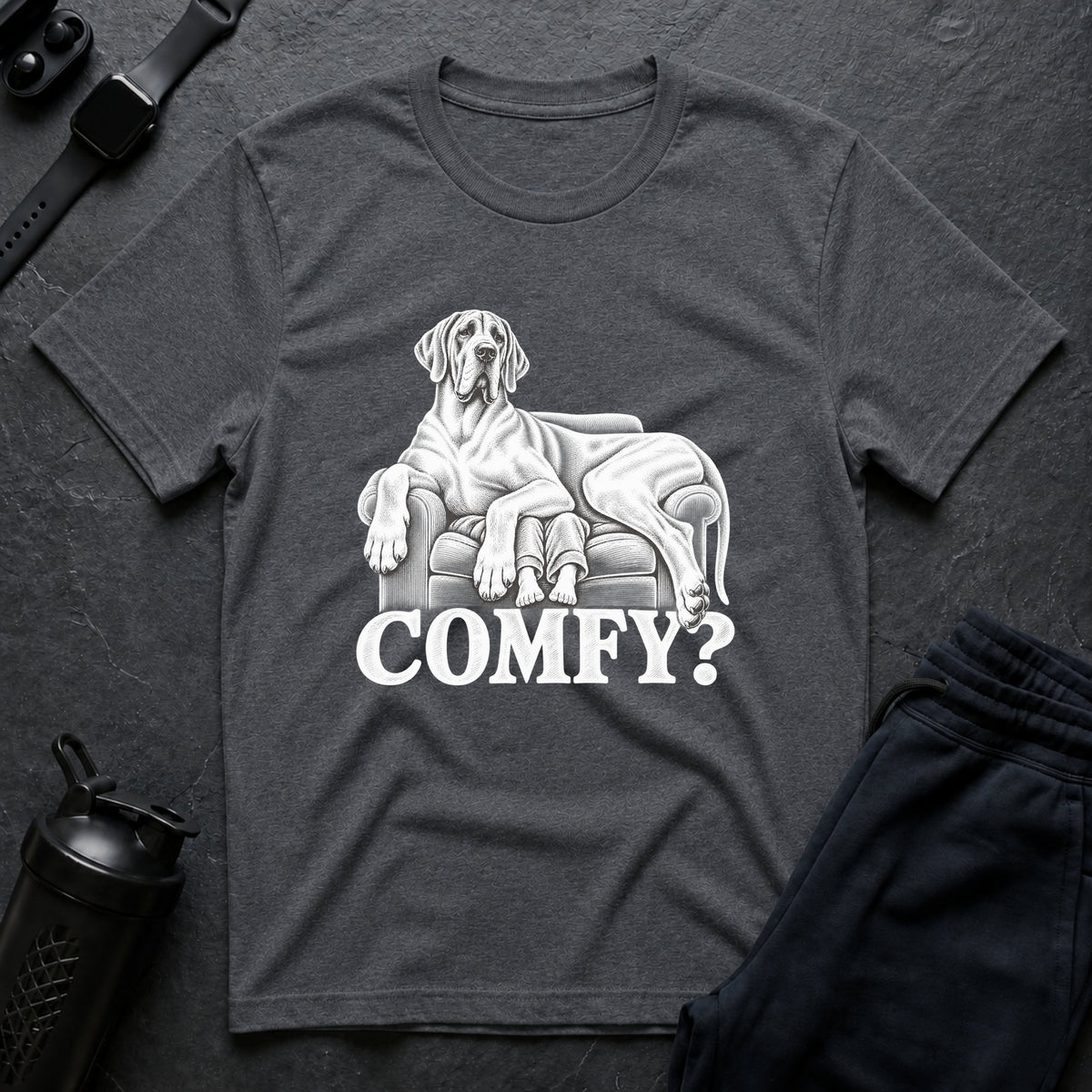 Comfy Couch – Great Dane T-Shirt