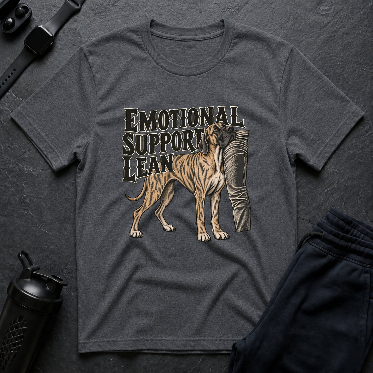 Emotional Support Lean – Great Dane T-Shirt