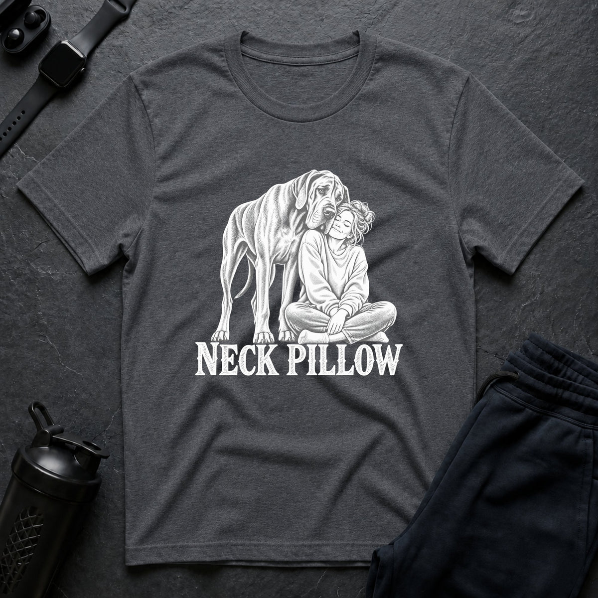 Neck Pillow – Great Dane T-Shirt