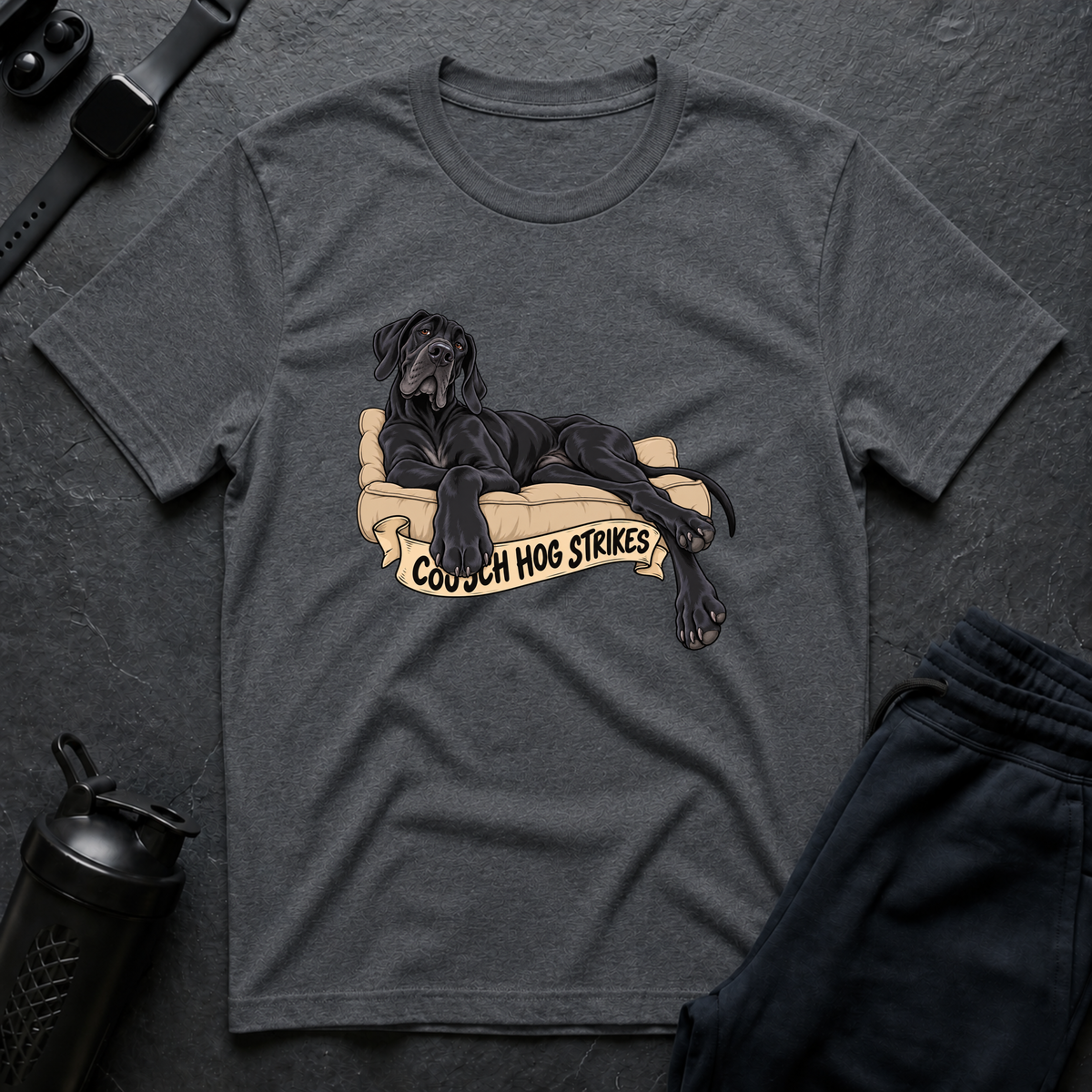Couch Hog Strikes – Great Dane T-Shirt
