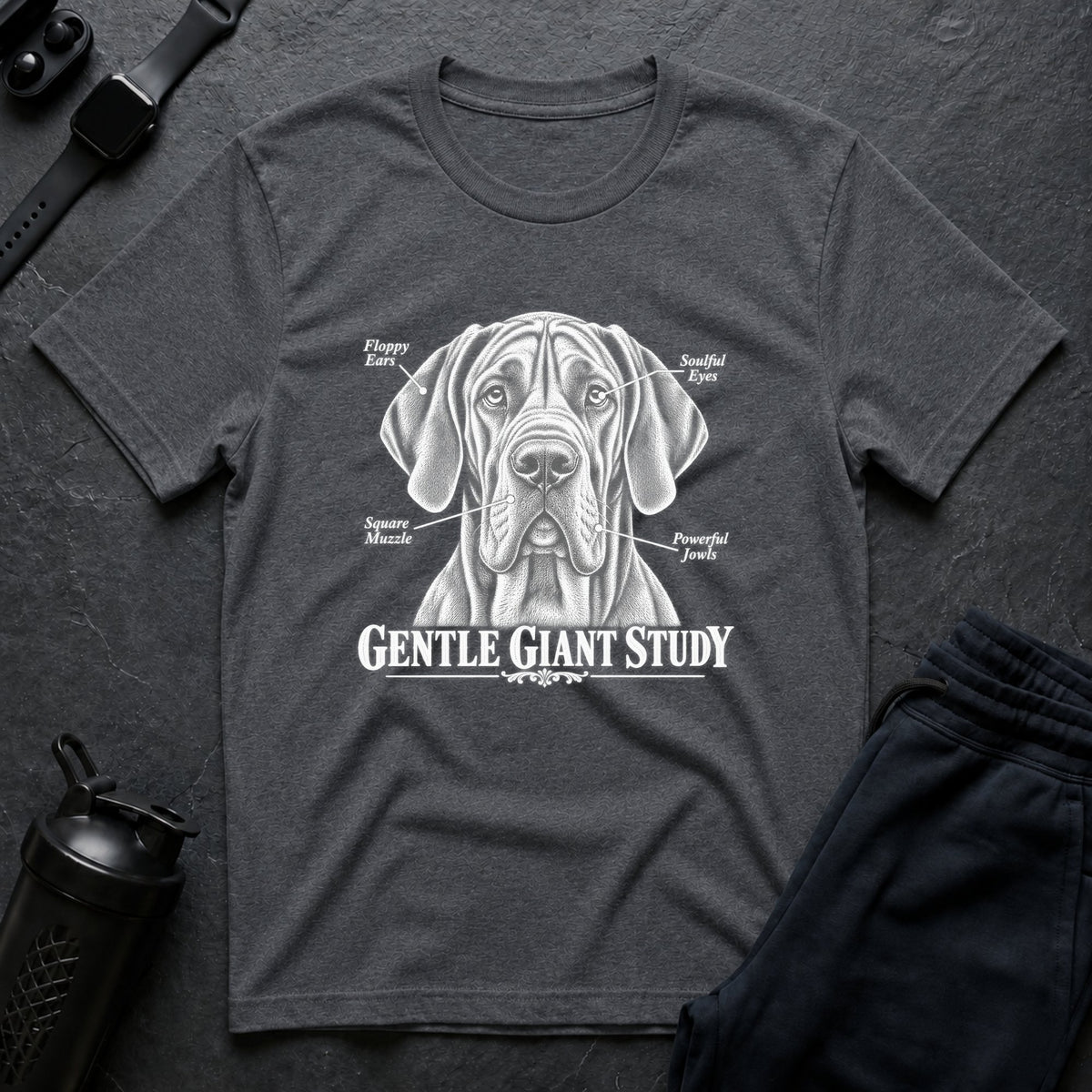 Gentle Giant Study – Great Dane T-Shirt design