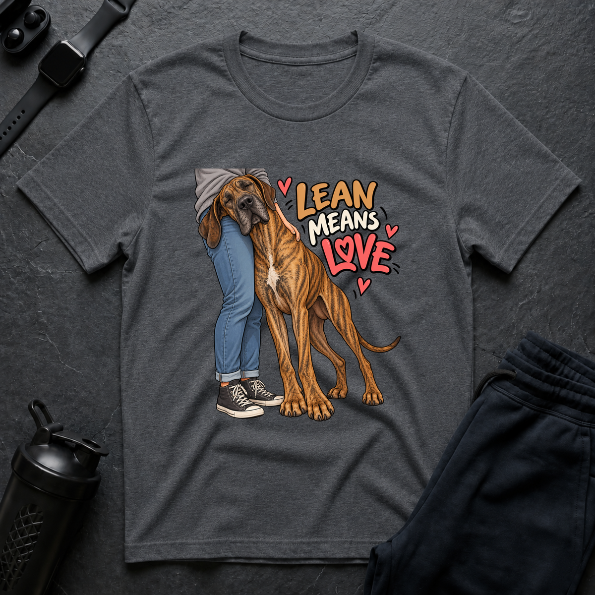 Lean Means Love – Great Dane T-Shirt