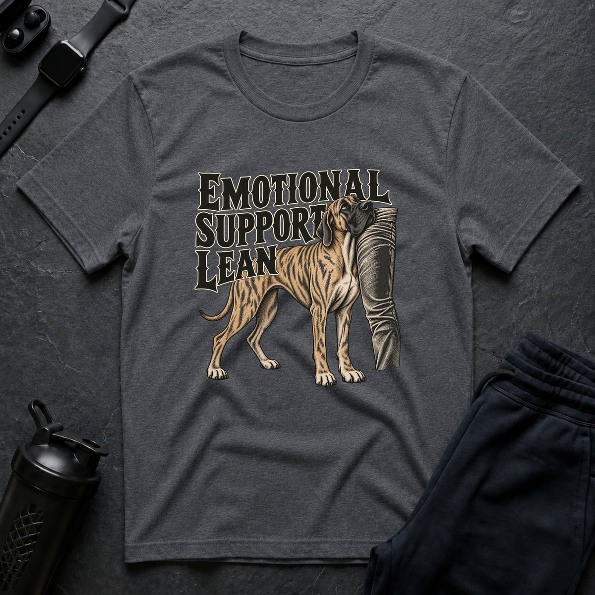 Emotional Support Lean – Great Dane T-Shirt
