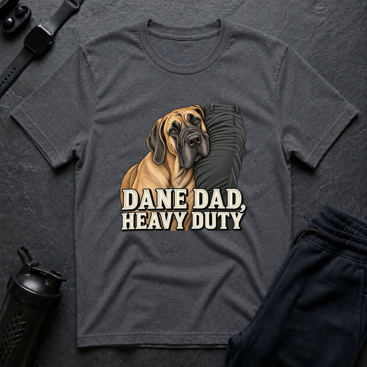 Dane Dad Duty – Great Dane T-Shirt design