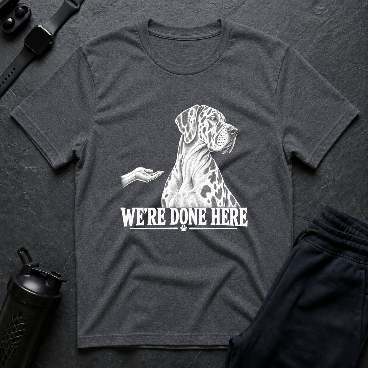We're Done Here – Great Dane T-Shirt