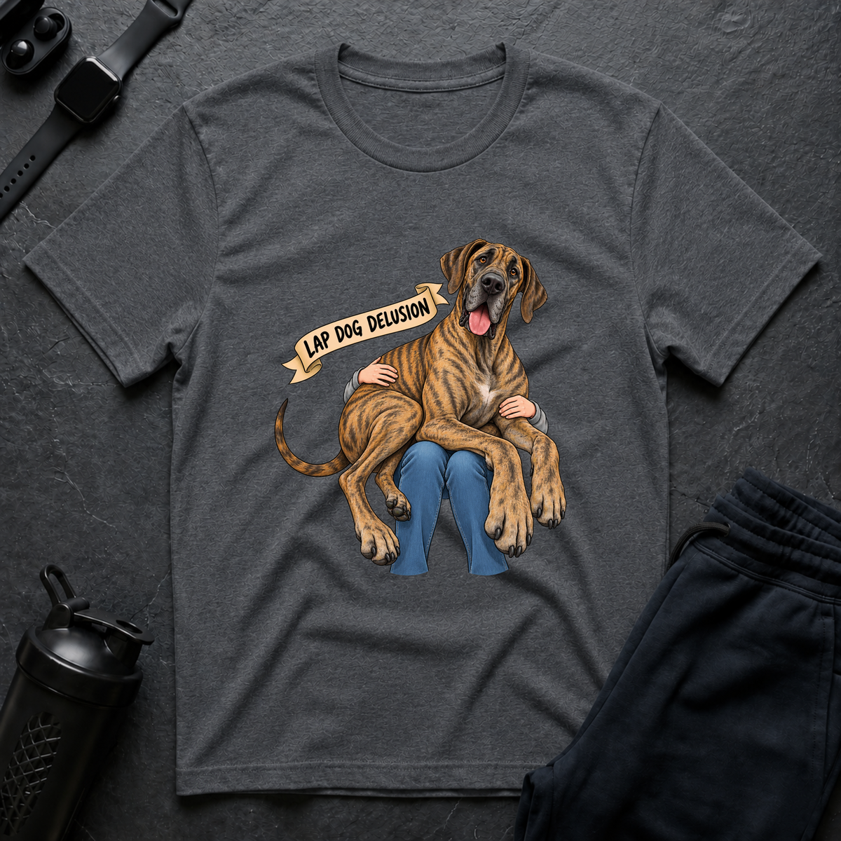 Lap Dog Delusion – Great Dane T-Shirt