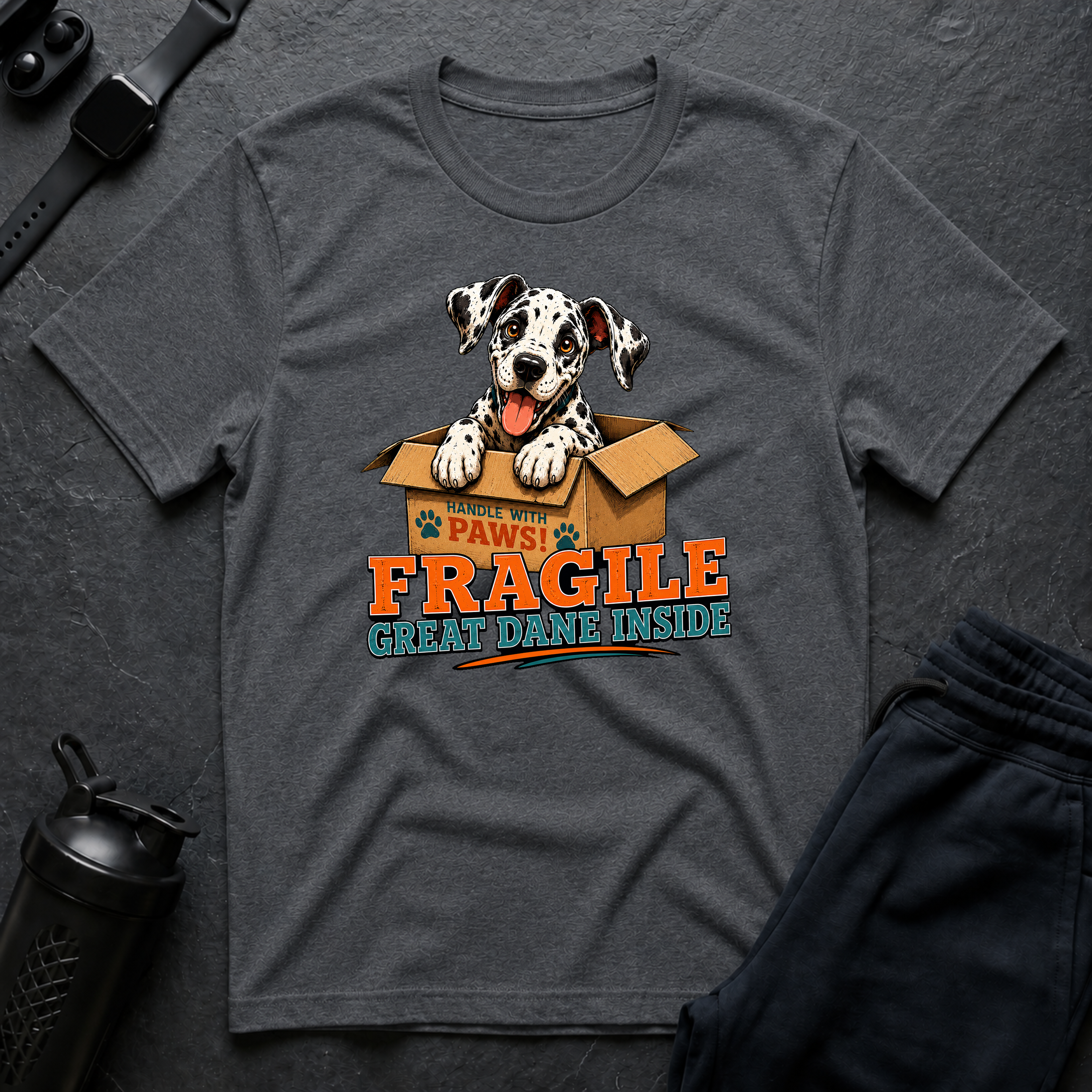 Fragile Great Dane Inside