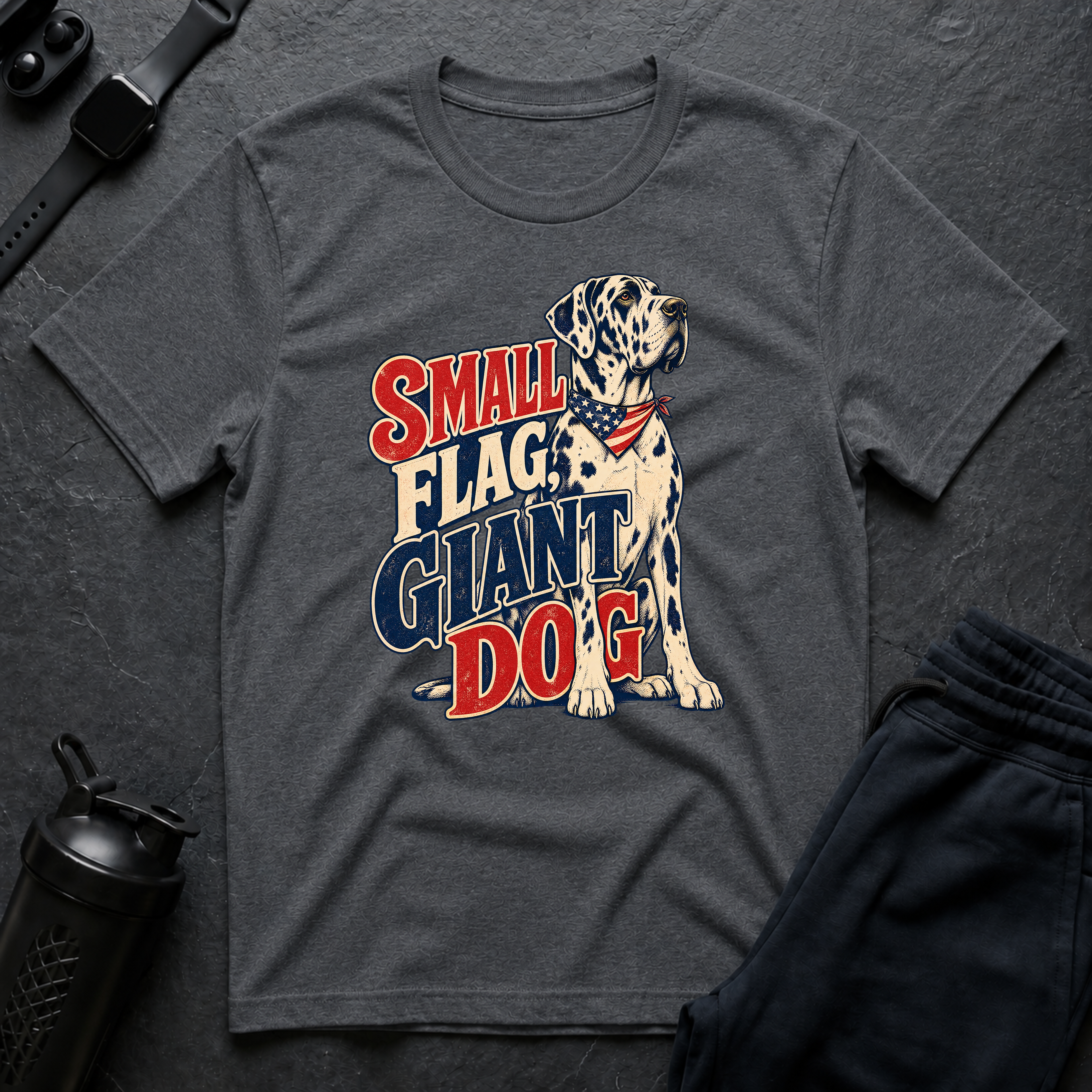 Small Flag Giant Dog