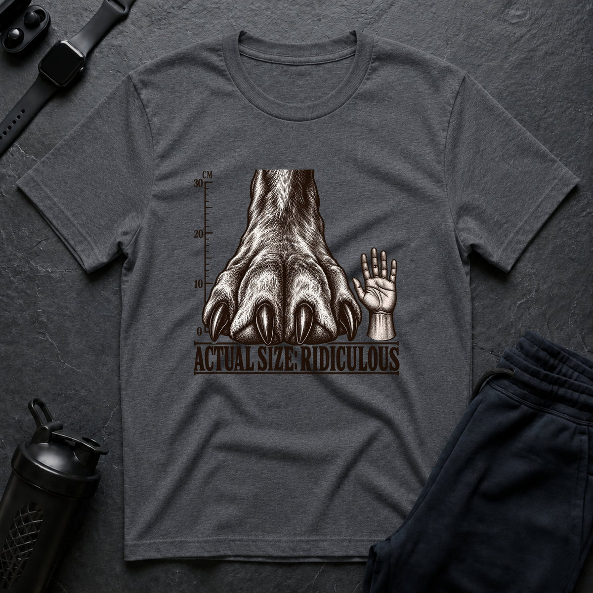 Actual Size Ridiculous – Great Dane T-Shirt design