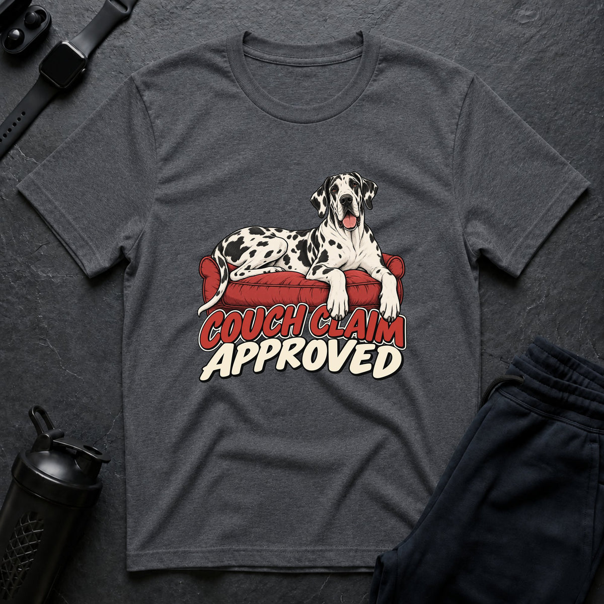 Couch Claim – Great Dane T-Shirt design