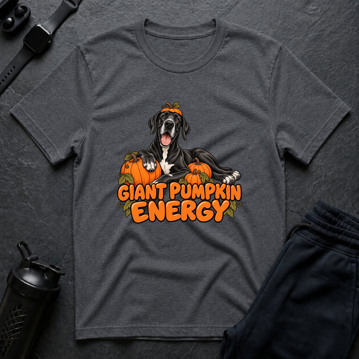 Giant Pumpkin Energy – Great Dane T-Shirt
