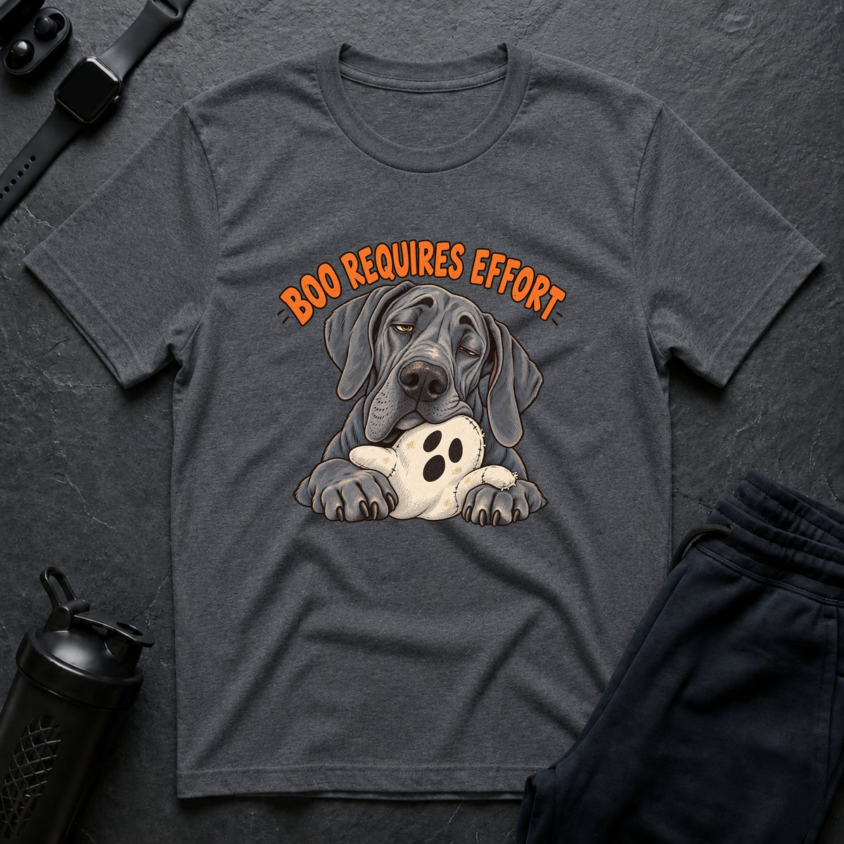 Boo Requires Effort – Great Dane T-Shirt