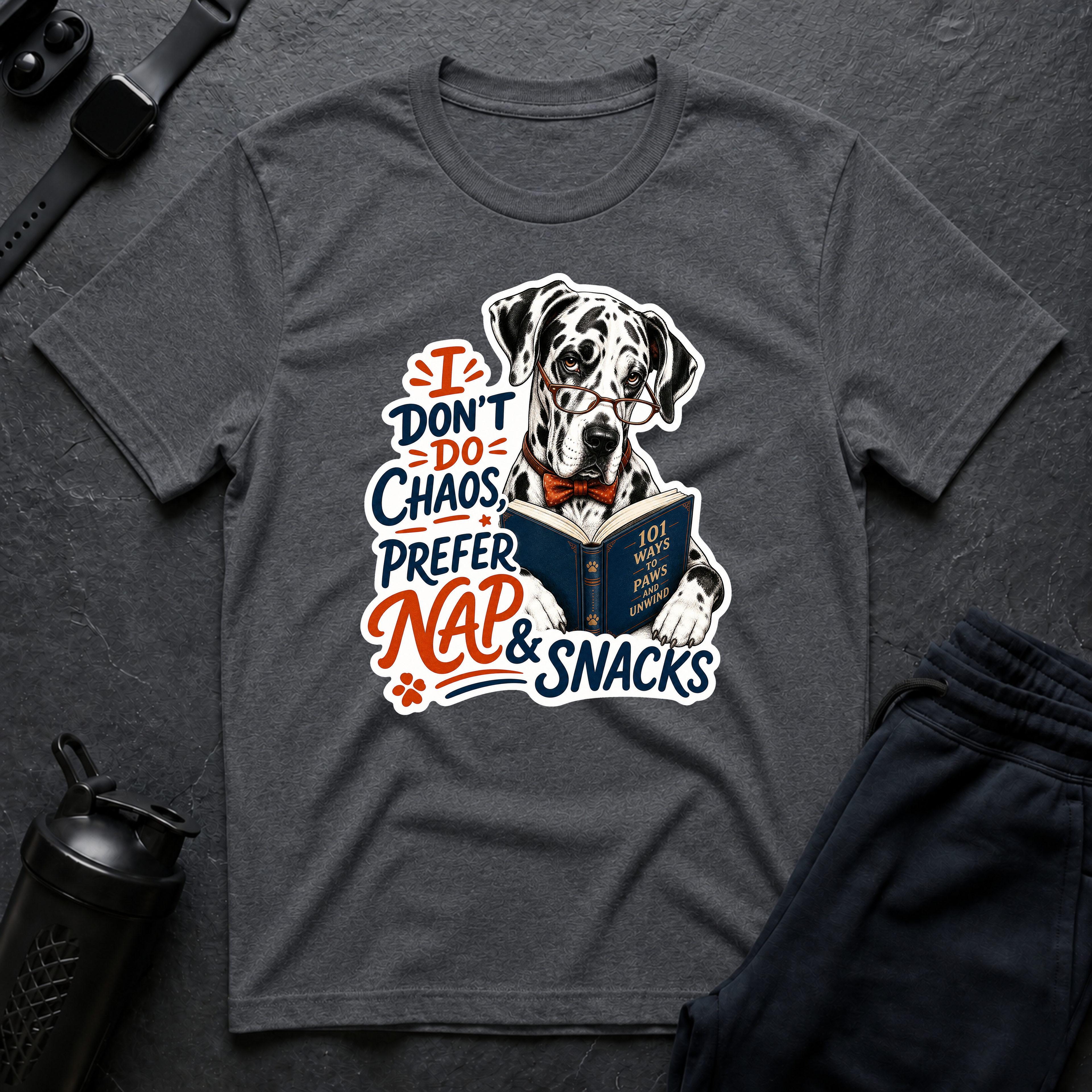 Paws Nap Snacks Tee