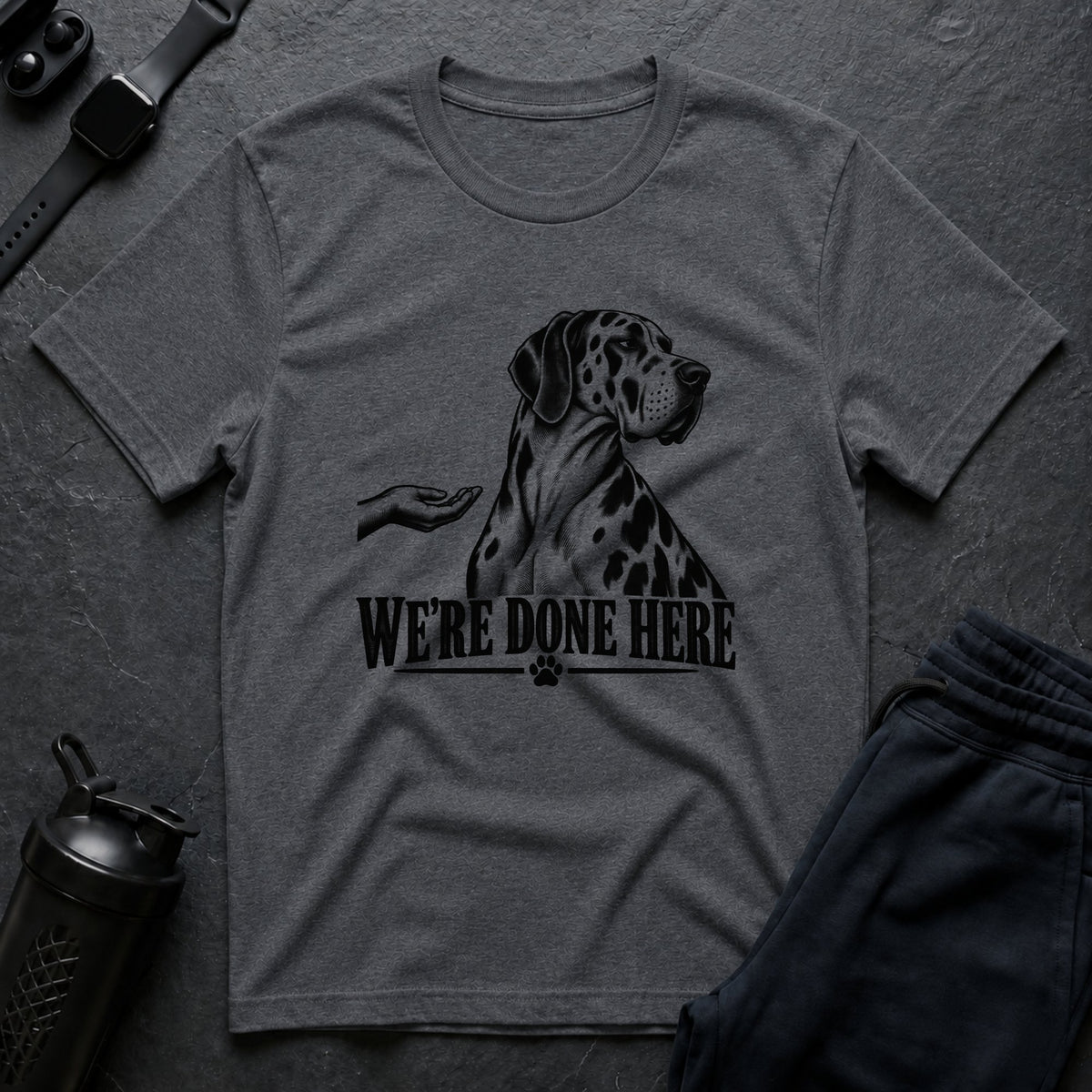 We're Done Here – Great Dane T-Shirt