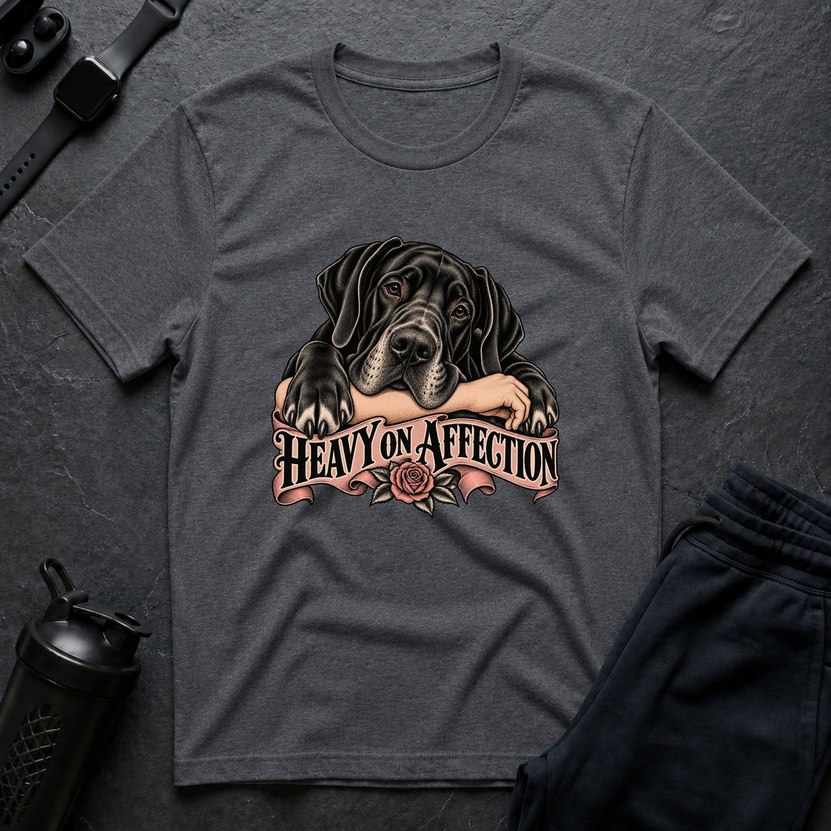 Heavy On Affection – Great Dane T-Shirt