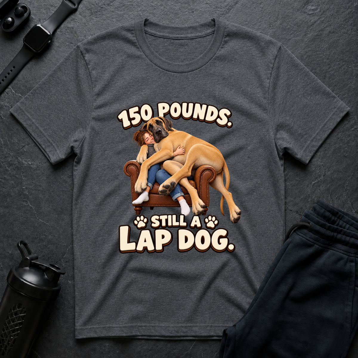 Lap Dog XXL – Great Dane T-Shirt