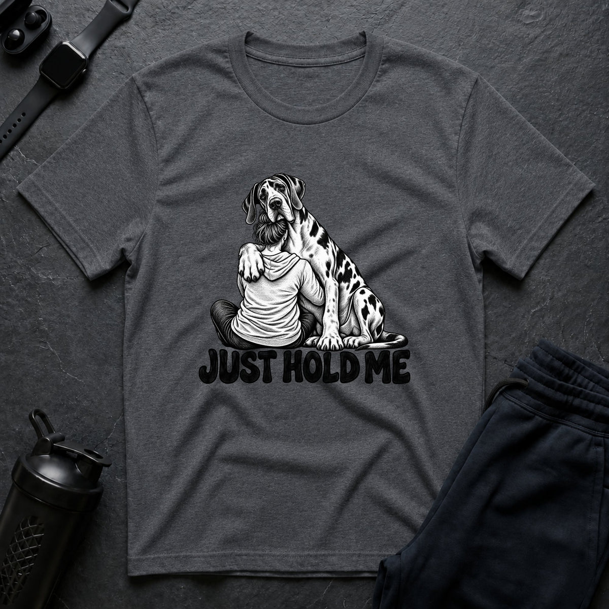 Just Hold Me – Great Dane T-Shirt design